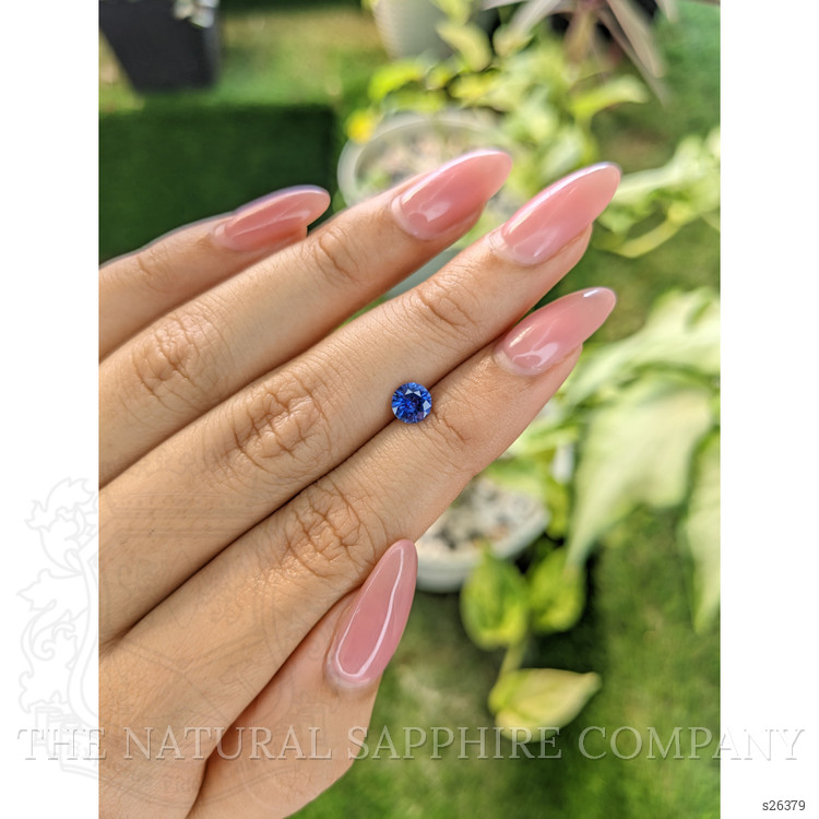 0.62 Ct. Blue Sapphire from Ceylon (Sri Lanka)