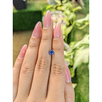 0.94 Ct. Blue Sapphire from Ceylon (Sri Lanka) Life Style