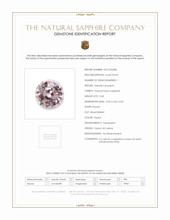 0.82 Ct. Peach Sapphire from Ceylon (Sri Lanka) Scan Report