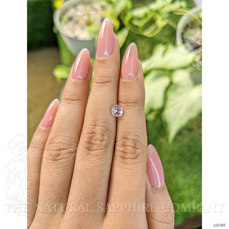 0.82 Ct. Peach Sapphire from Ceylon (Sri Lanka)