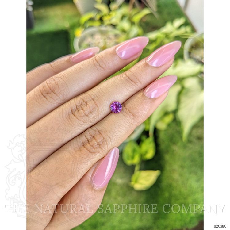 0.72 Ct. Pinkish Purple Sapphire from Ceylon (Sri Lanka)