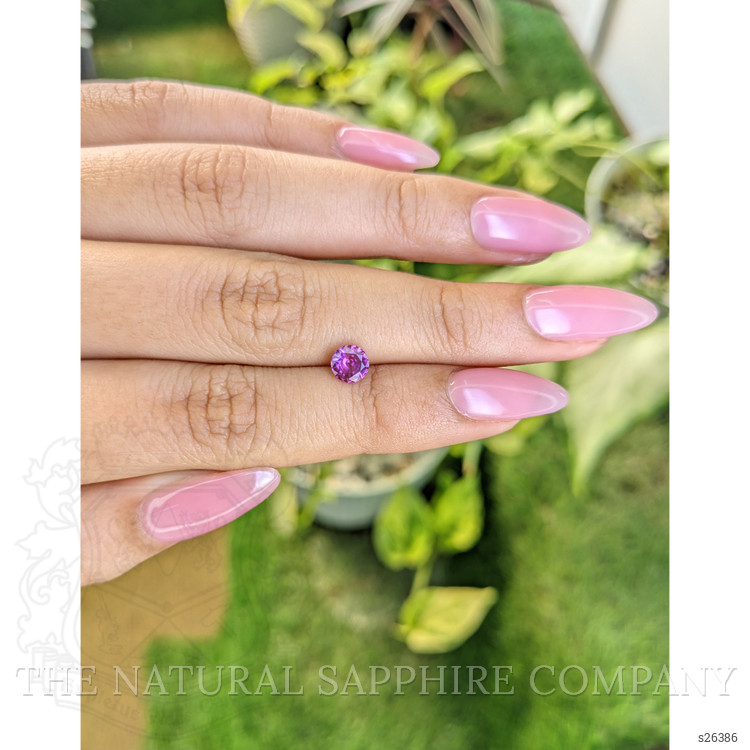 0.72 Ct. Pinkish Purple Sapphire from Ceylon (Sri Lanka)