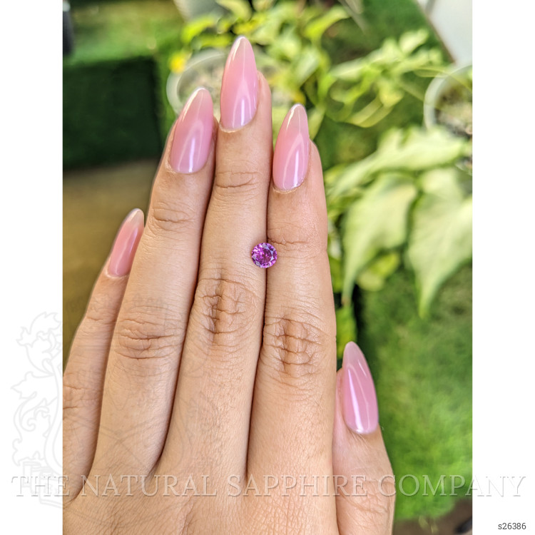 0.72 Ct. Pinkish Purple Sapphire from Ceylon (Sri Lanka)