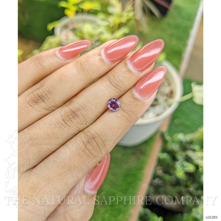 1.12 Ct. Purplish Pink Sapphire from Ceylon (Sri Lanka)
