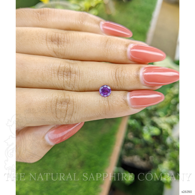 0.87 Ct. Pinkish Purple Sapphire from Ceylon (Sri Lanka)
