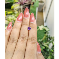 0.87 Ct. Pinkish Purple Sapphire from Ceylon (Sri Lanka) Life Style