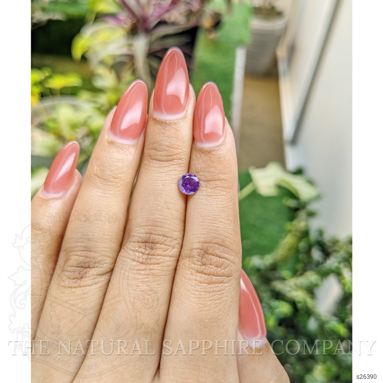 0.87 Ct. Pinkish Purple Sapphire from Ceylon (Sri Lanka)