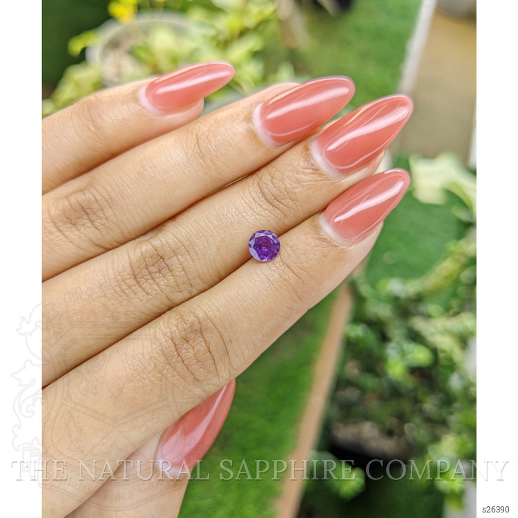 0.87 Ct. Pinkish Purple Sapphire from Ceylon (Sri Lanka)