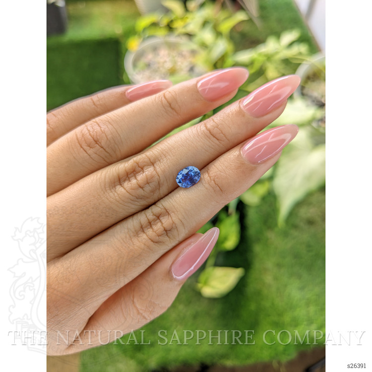 1.29 Ct. Blue Sapphire from Ceylon (Sri Lanka)