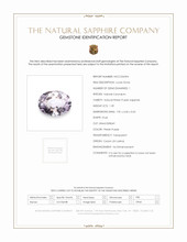 1.39 Ct. Pinkish Purple Sapphire from Ceylon (Sri Lanka) Scan Report