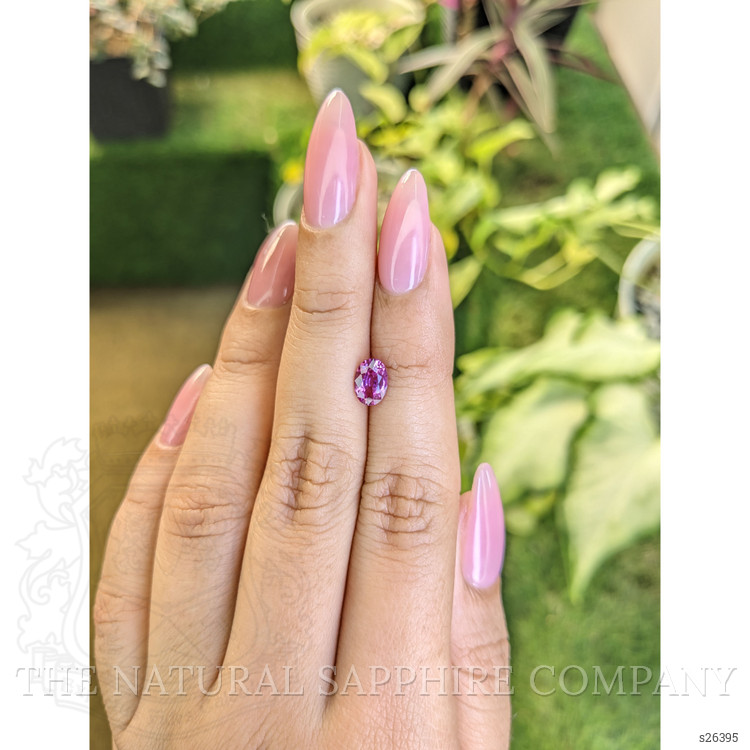 0.98 Ct. Purplish Pink Sapphire from Ceylon (Sri Lanka)