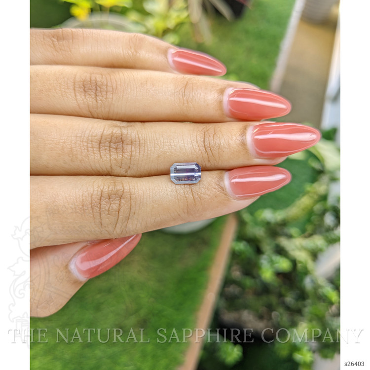 1.74 Ct. Bi Color Sapphire from Ceylon (Sri Lanka)