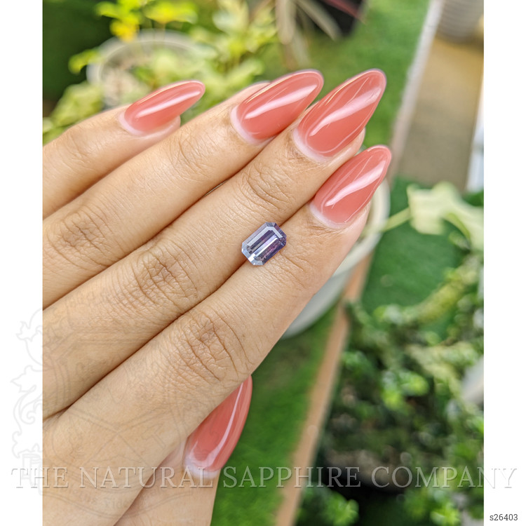 1.74 Ct. Bi Color Sapphire from Ceylon (Sri Lanka)