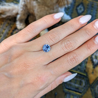 2.76 Ct. Blue Sapphire from Ceylon (Sri Lanka) Life Style