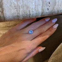 2.76 Ct. Blue Sapphire from Ceylon (Sri Lanka) Life Style