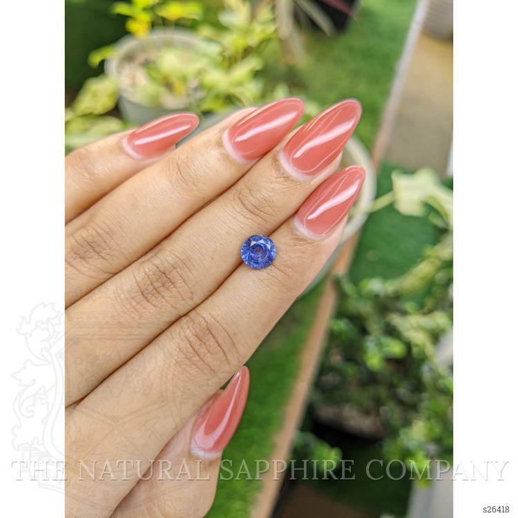 1.74 Ct. Blue Sapphire from Ceylon (Sri Lanka)