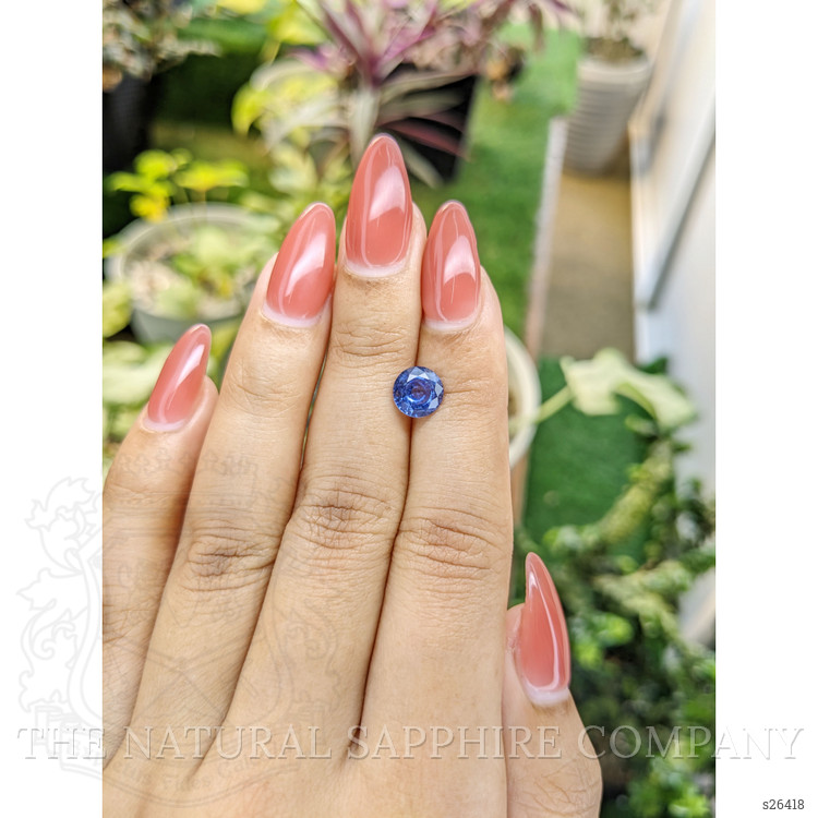 1.74 Ct. Blue Sapphire from Ceylon (Sri Lanka)