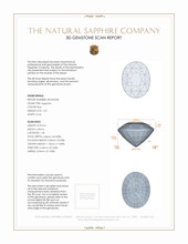 1.92 Ct. Blue Sapphire from Ceylon (Sri Lanka) 3 D Scan Report