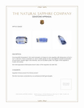 1.84 Ct. Bi Color Sapphire from Ceylon (Sri Lanka) Appraisal