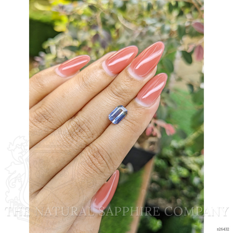 1.84 Ct. Bi Color Sapphire from Ceylon (Sri Lanka)