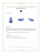 2.91 Ct. Blue Sapphire from Ceylon (Sri Lanka) Appraisal
