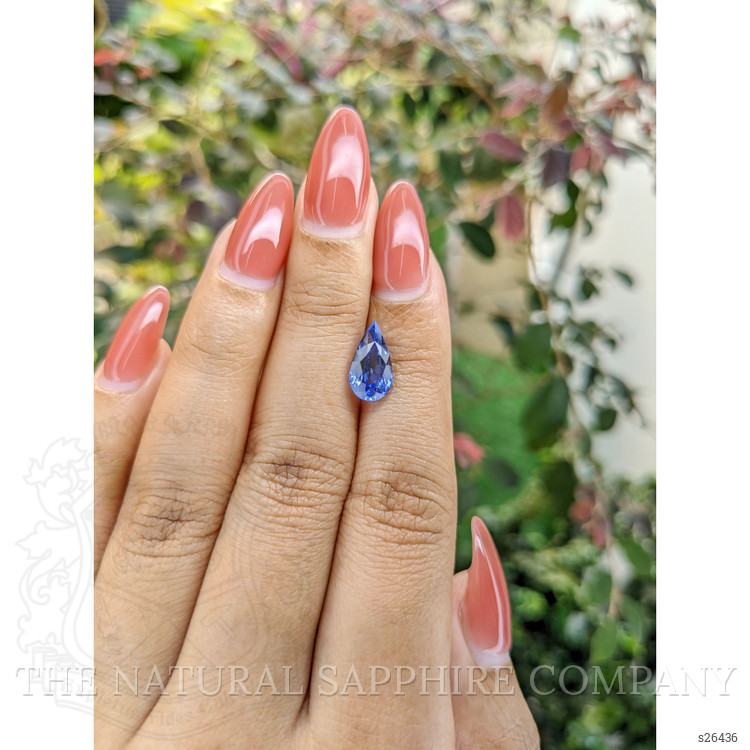 2.91 Ct. Blue Sapphire from Ceylon (Sri Lanka)