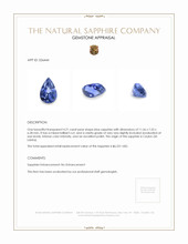 4.21 Ct. Blue Sapphire from Ceylon (Sri Lanka) Appraisal
