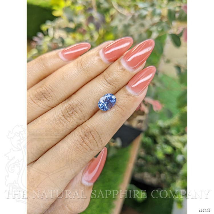 3.38 Ct. Blue Sapphire from Ceylon (Sri Lanka)