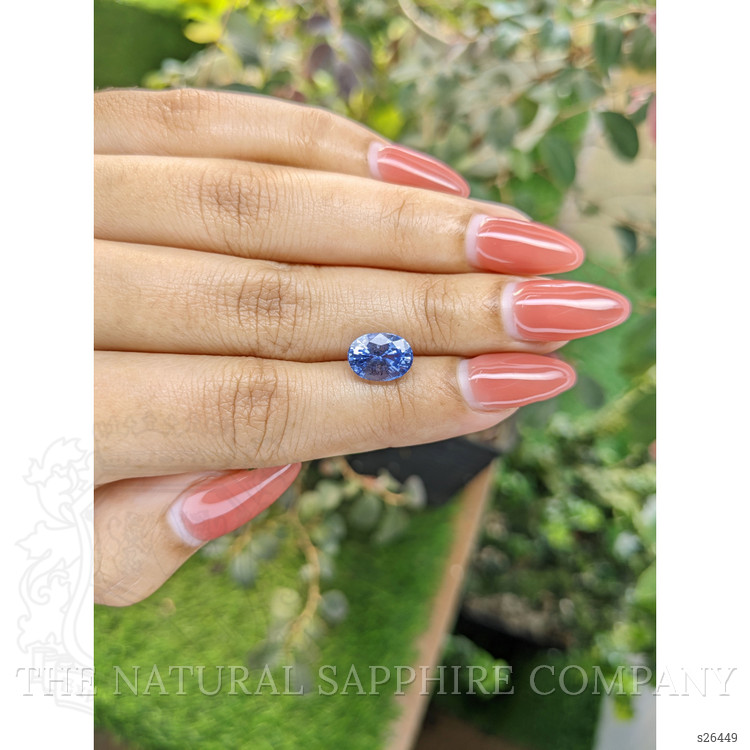 3.38 Ct. Blue Sapphire from Ceylon (Sri Lanka)
