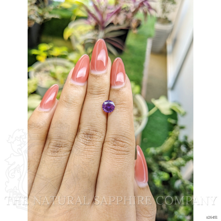 1.55 Ct. Purple Sapphire from Ceylon (Sri Lanka)