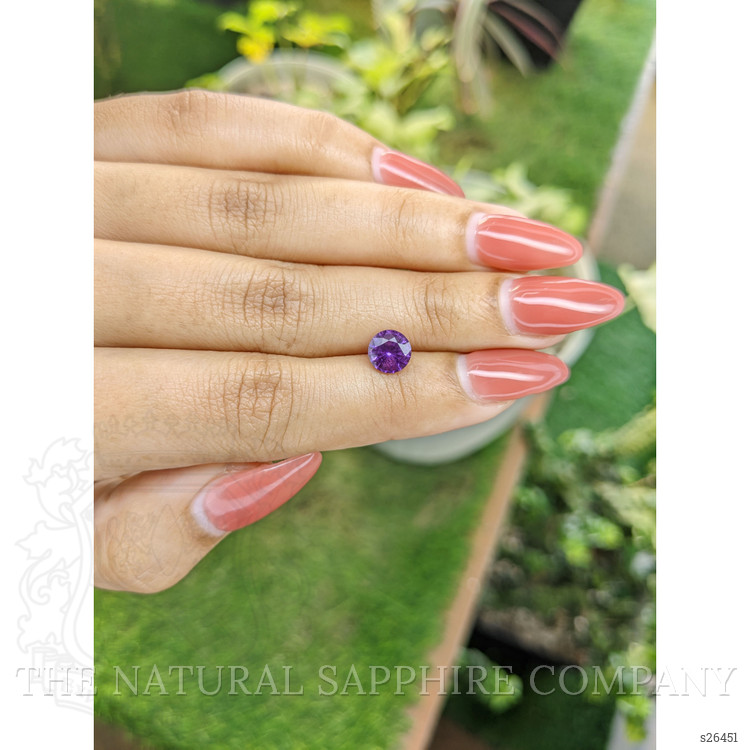1.55 Ct. Purple Sapphire from Ceylon (Sri Lanka)
