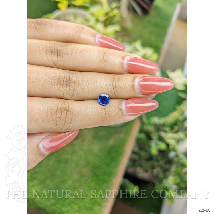 0.88 Ct. Blue Sapphire from Ceylon (Sri Lanka)