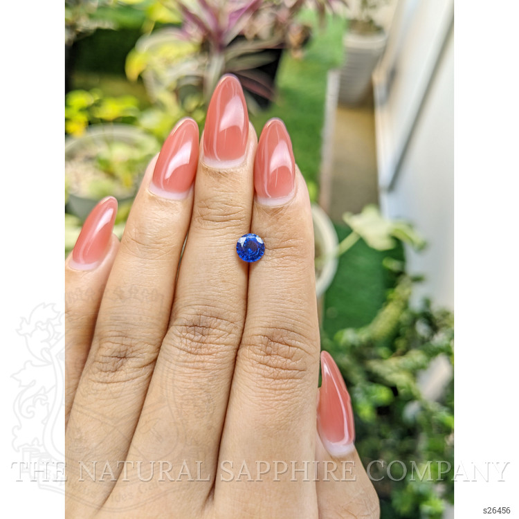 0.88 Ct. Blue Sapphire from Ceylon (Sri Lanka)