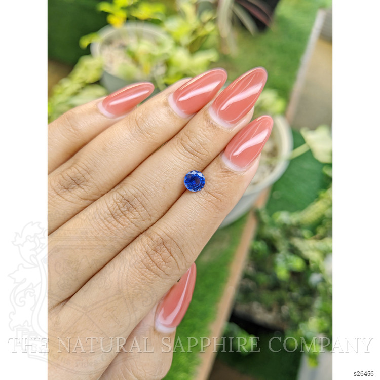 0.88 Ct. Blue Sapphire from Ceylon (Sri Lanka)