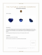 6.30 Ct. Blue Sapphire from Ceylon (Sri Lanka) Appraisal