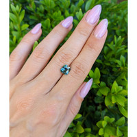 2.03 Ct. Bluish Green Sapphire from Ceylon (Sri Lanka) Life Style