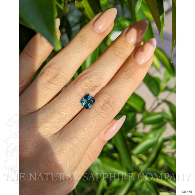 2.03 Ct. Bluish Green Sapphire from Ceylon (Sri Lanka)