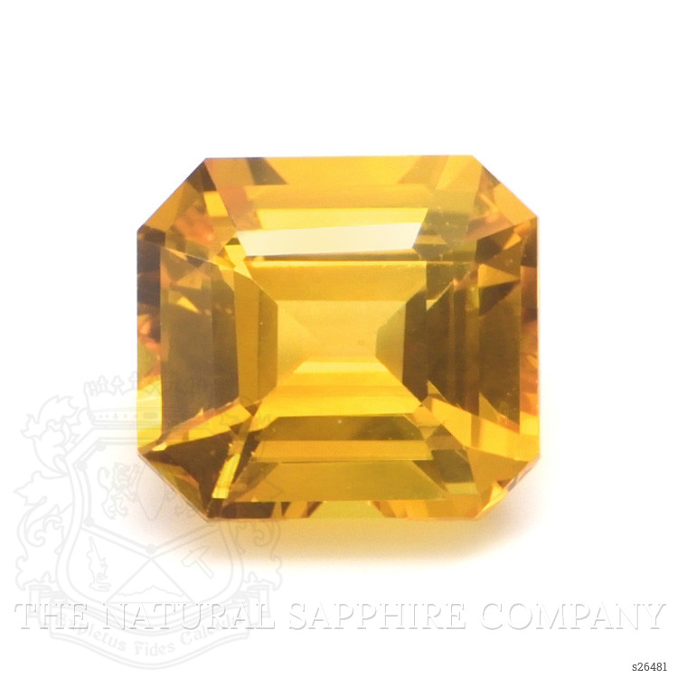 5.21 Ct. Orangish Yellow Sapphire from Ceylon (Sri Lanka)