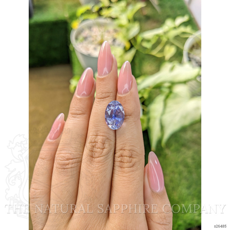 8.06 Ct. Bluish Purple Sapphire from Ceylon (Sri Lanka)