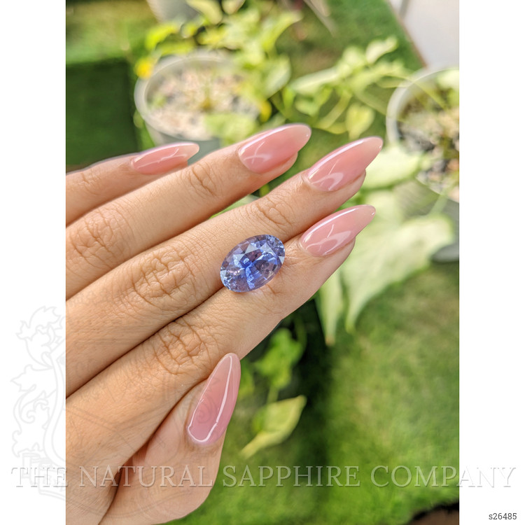 8.06 Ct. Bluish Purple Sapphire from Ceylon (Sri Lanka)