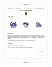 3.02 Ct. Violet Sapphire from Ceylon (Sri Lanka) Appraisal