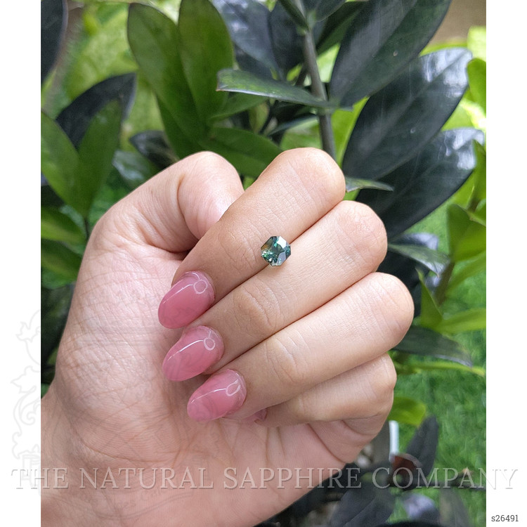 2.02 Ct. Bluish Green Sapphire from Madagascar