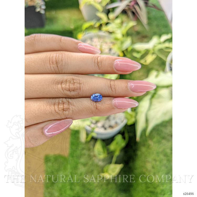 1.10 Ct. Blue Sapphire from Ceylon (Sri Lanka)