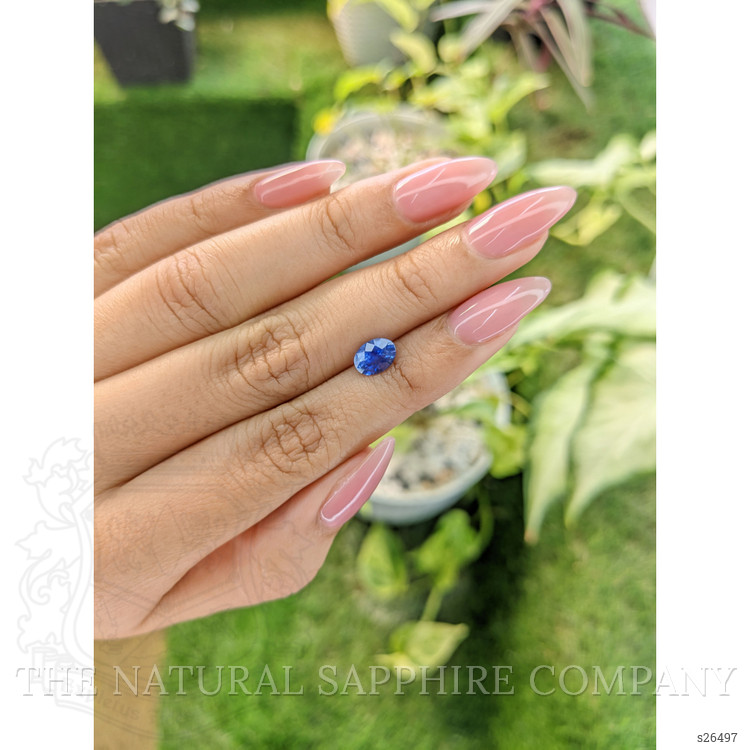 1.29 Ct. Blue Sapphire from Ceylon (Sri Lanka)