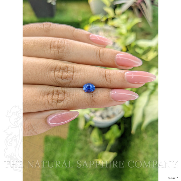 1.29 Ct. Blue Sapphire from Ceylon (Sri Lanka)