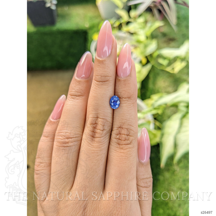 1.29 Ct. Blue Sapphire from Ceylon (Sri Lanka)