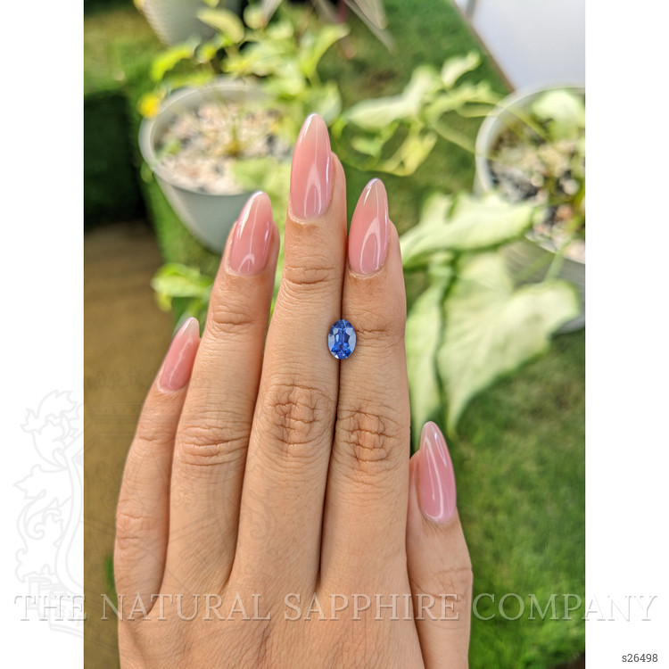 1.10 Ct. Blue Sapphire from Ceylon (Sri Lanka)