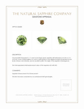1.17 Ct. Green Sapphire from Madagascar Appraisal