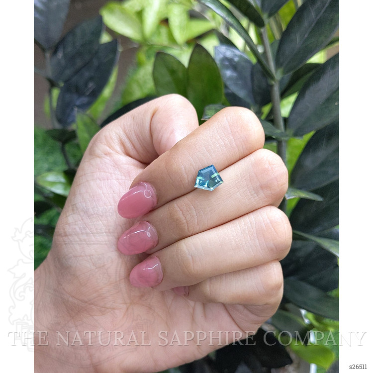 2.11 Ct. Bluish Green Sapphire from Madagascar