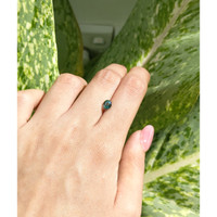 1.18 Ct. Bluish Green Sapphire from Madagascar Life Style